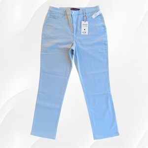 Gloria Vanderbilt Amanda Blue Breeze Tapered Leg Stretch Jeans ~ Women’s 16
